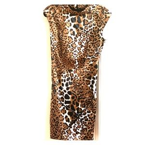 NWT Barami Leopard Print Sheath Dress. Siz…